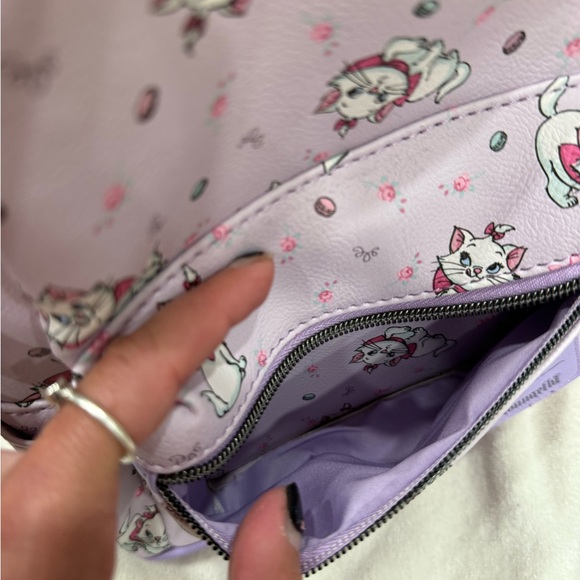 Loungefly Marie Aristocats Purple Mini Backpack - Picture 6 of 11